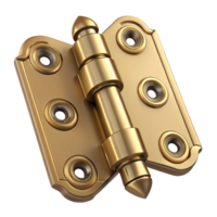 striking joyful rustic Door hinge, brass, decorative, NO BACKGROUND with Transparent Background. gallery standard png