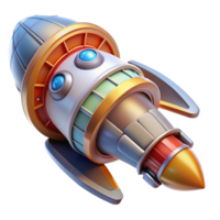 stunning distinguished Detailed model of a spaceship thruster NO BACKGROUND with Transparent Background. png