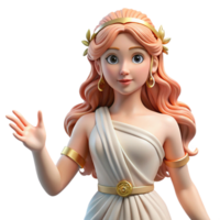 unforgettable surreal Aphrodite, Goddess of Love and Beauty, graceful pose, NO BACKGROUND with Transparent Background. flawless png
