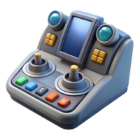 nostalgic spectacular Spaceship cockpit control panel with buttons and levers NO BACKGROUND with Transparent Background. impeccable png