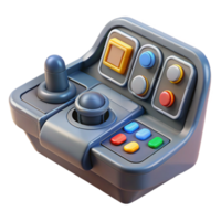 notable geometric Spaceship cockpit control panel with buttons and levers NO BACKGROUND with Transparent Background. artisan png
