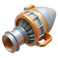 sought-after traditional Detailed model of a spacecraft engine nozzle NO BACKGROUND with Transparent Background. handcrafted png