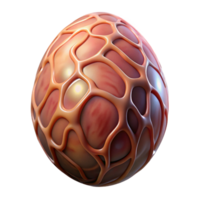remarkable avant-garde Alien egg with pulsating veins. NO BACKGROUND with Transparent Background. original png