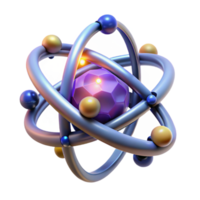 picturesque intense creative Quantum entanglement device with glowing particles. NO BACKGROUND with Transparent Background. luxury png