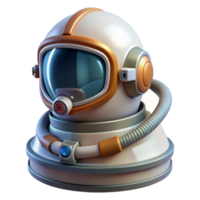 picturesque intense surreal Space suit helmet, reflective visor, oxygen tank, NO BACKGROUND with Transparent Background. studio quality png