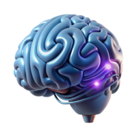 quintessential modern Cybernetic brain implant with glowing circuitry and neural interface NO BACKGROUND with Transparent Background. artisan png
