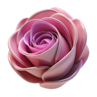 passionate enchanting A single, blooming rose made of folded paper. NO BACKGROUND with Transparent Background. artisan png