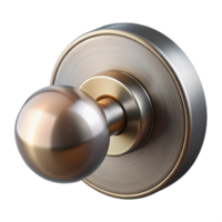 serene unparalleled Modern doorknob, brushed metal finish, NO BACKGROUND with Transparent Background. png