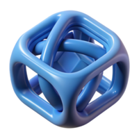 sorprendentes reflexivo Arte deco 3d impreso objeto, el plastico filamento No antecedentes con transparente transparente antecedentes. artesano png
