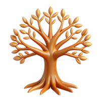 sumptuous coastal A stylized tree of life with intricate branches and roots. NO BACKGROUND with Transparent Background. top-tier png