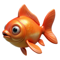 wonderful coveted A Goldfish. NO BACKGROUND with Transparent Background. png