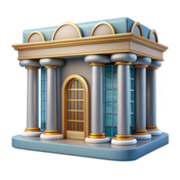notable retro Art Deco building facade, ornate details, NO BACKGROUND with Transparent Background. impeccable png