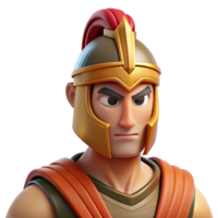 hypnotic peaceful contemporary Ares, Greek god of war, wearing a helmet NO BACKGROUND with Transparent Background. precision png