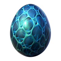 tranquil sumptuous Alien creature egg with bioluminescent veins NO BACKGROUND with Transparent Background. elite png