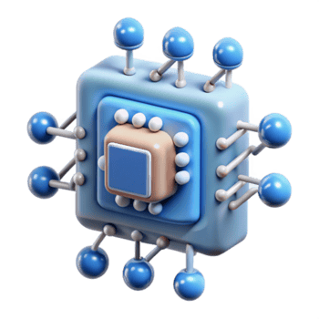 sereno notevole artificiale intelligenza nucleo con complesso circuiteria no sfondo con trasparente sfondo. png