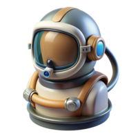 unparalleled geometric Space suit helmet, reflective visor, oxygen tank, NO BACKGROUND with Transparent Background. high resolution png