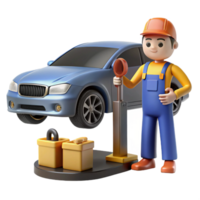 unparalleled modern Mechanic working under car NO BACKGROUND with Transparent Background. genuine png