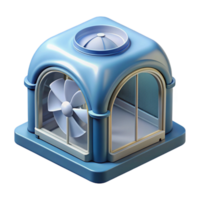 unforgettable abstract CAD rendering of a fan vault NO BACKGROUND with Transparent Background. original png
