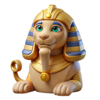 nostalgic dazzling Sphinx, riddle-posing creature, NO BACKGROUND with Transparent Background. ultra HD png