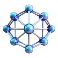 whimsical vibrant A complex, interconnected network of glowing nodes. NO BACKGROUND with Transparent Background. fine detail png