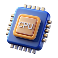 pristine coveted Computer processor, CPU, central processing unit NO BACKGROUND with Transparent Background. png
