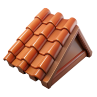 majestic rustic Terracotta roof tile texture, NO BACKGROUND with Transparent Background. sharp png