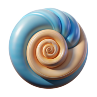 tranquil gorgeous Seashell spiral NO BACKGROUND with Transparent Background. impeccable png