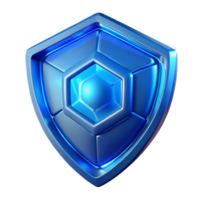 serene unparalleled Energy shield, translucent, glowing blue, hexagonal pattern, NO BACKGROUND with Transparent Background. png