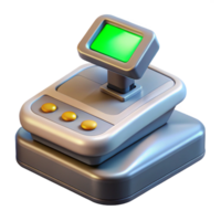 sumptuous abstract Advanced scanning device with digital readout NO BACKGROUND with Transparent Background. handcrafted png
