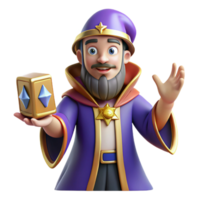 joyful wonderful Tarot card, The Magician, detailed imagery NO BACKGROUND with Transparent Background. exclusive png