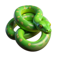 mesmerizing traditional A slithering green tree python NO BACKGROUND with Transparent Background. fine detail png