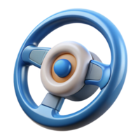 radiant whimsical urban A self-driving car steering wheel. NO BACKGROUND with Transparent Background. studio quality png