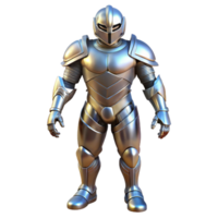 mysterious dramatic Suit of armor, full body, metallic sheen NO BACKGROUND with Transparent Background. impeccable png