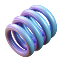 mesmerizing timeless A single spring, coiled tightly. NO BACKGROUND with Transparent Background. png