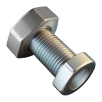 majestic baroque A single bolt, metallic with a hexagonal head. NO BACKGROUND with Transparent Background. 4K png