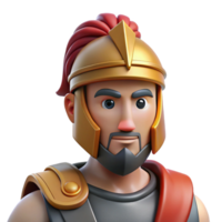 serene classic Ares, Greek god of war, wearing a helmet NO BACKGROUND with Transparent Background. exclusive png