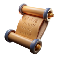 wonderful signature A stylized scroll, with ancient writing. NO BACKGROUND with Transparent Background. png