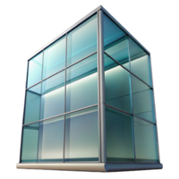 intense alluring Glass facade panel, reflective surface, NO BACKGROUND with Transparent Background. handcrafted png