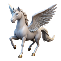 playful splendid A majestic pegasus, wings spread wide. NO BACKGROUND with Transparent Background. elite png