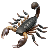 picturesque impressionist A Scorpion. NO BACKGROUND with Transparent Background. crisp png
