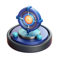 serene distinctive Advanced targeting system with a holographic display. NO BACKGROUND with Transparent Background. png
