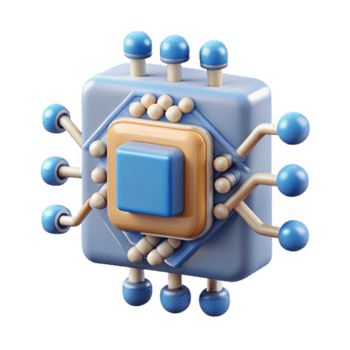 standout art deco Artificial intelligence core with complex circuitry NO BACKGROUND with Transparent Background. top-tier png