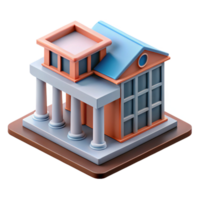 remarkable creative 3D architectural model, scale model, building, NO BACKGROUND with Transparent Background. top-tier png