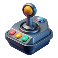 serene unforgettable Spaceship cockpit control stick with glowing buttons NO BACKGROUND with Transparent Background. png
