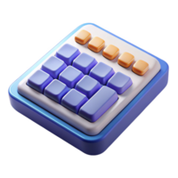striking harmonious gothic Wireless keyboard with numeric keypad NO BACKGROUND with Transparent Background. detailed png