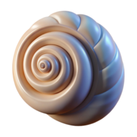 inspired gothic Spiral seashell NO BACKGROUND with Transparent Background. premium png
