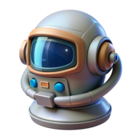 picturesque calm elegant Advanced spacesuit helmet with a HUD display NO BACKGROUND with Transparent Background. fine detail png