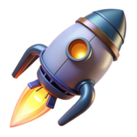 pristine reflective victorian Spaceship engine nozzle with glowing plasma exhaust NO BACKGROUND with Transparent Background. museum quality png