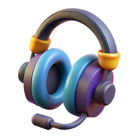 fascinating nordic Gaming headset with microphone NO BACKGROUND with Transparent Background. refined png