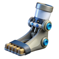 sought-after contemporary Robot foot with magnetic grip and pressure sensors NO BACKGROUND with Transparent Background. flawless png